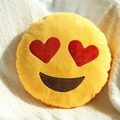 Emoji-pude i blødt plys