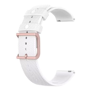 Bowener GRIT X Soft Silikone Armbånd Urrem til Samsung Galaxy Watch 20mm Hvid