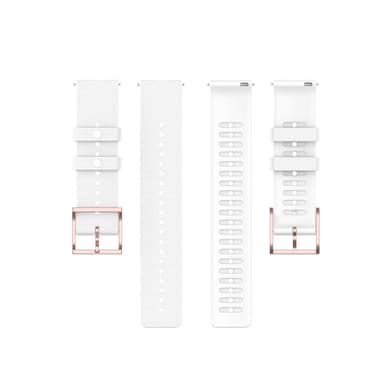 Bowener GRIT X Soft Silikone Armbånd Urrem til Samsung Galaxy Watch 20mm Hvid