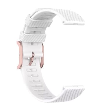Bowener GRIT X Soft Silikone Armbånd Urrem til Samsung Galaxy Watch 20mm Hvid