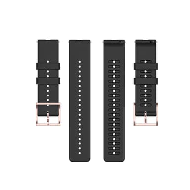 Bowener GRIT X Soft Silikone Armbånd Urrem til Samsung Galaxy Watch 20mm Sort
