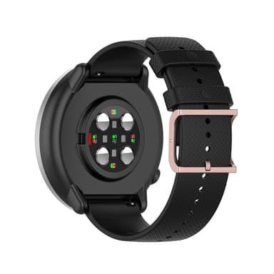 Bowener GRIT X Soft Silikone Armbånd Urrem til Samsung Galaxy Watch 20mm Sort