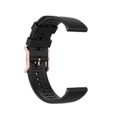 Bowener GRIT X Soft Silikone Armbånd Urrem til Samsung Galaxy Watch 20mm Sort