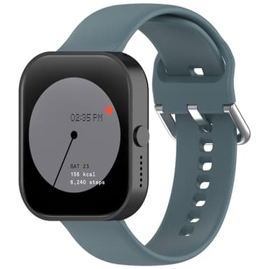 22 mm bløde silikone sportsbånd kompatible med CMF BY NOTHING Watch Pro Blå