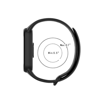 Armbånd til Xiaomi Mi Band 6/5, Huami Amazfit Band 5 Sort