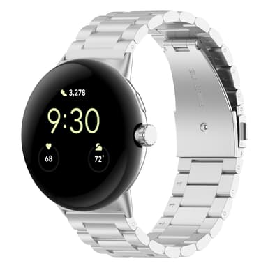 Urrem i rustfrit stål til Google Pixel Watch 3 Sølv 45 mm