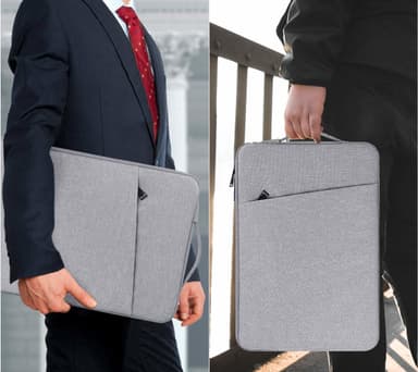 Laptoptaske 13,3 tommer kanvas Grå