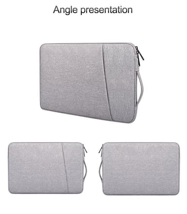 Laptoptaske 13,3 tommer kanvas Grå