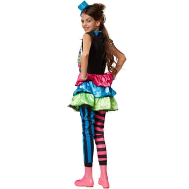 Pigekostume Crazy New Wave Clown - 104 (3-4y)