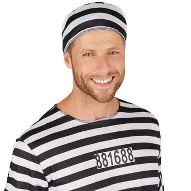 Fængselsindsat kostume mand - M
