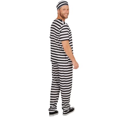 Fængselsindsat kostume mand - M