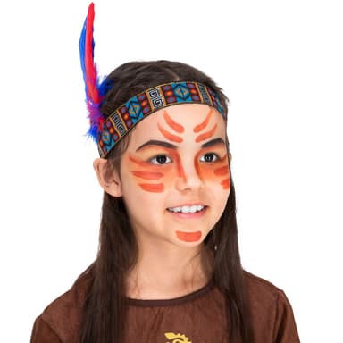 Indianerpigen Eagle Eye børnekostume - 104 (3-5y)