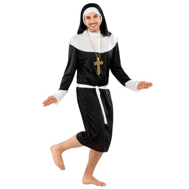 Nonne kostume mand - XL