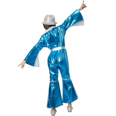 Glitrende Disco Starlet børnekostume - 140 (9-10y)