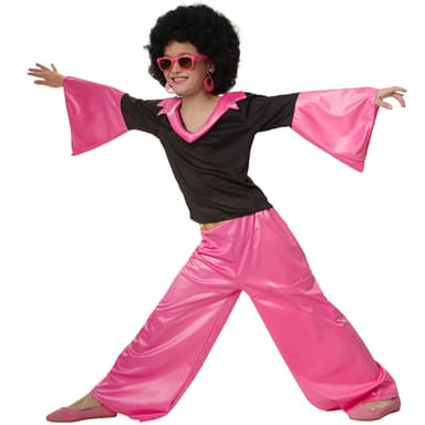Groovy Disco pige børnekostume - 104 (3-4y)