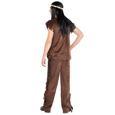 Indianeren Cherokee kostume - S