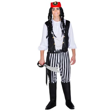Piratkaptajn Brysk kostume - L