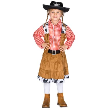 Cowgirl Texas kostume - 140 (10-12y)