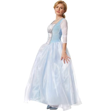 Prinsessekjole Askepot kostume - XL
