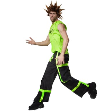 Cool Raver kostume mand - M