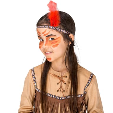 Indianerpigen Kvikke Odder kostume - 152 (12-14y)