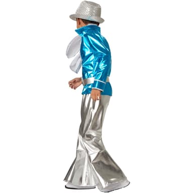 Disco dreng børnekostume - 140 (9-10y)
