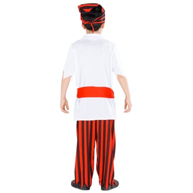 Kaptajn pirat børnekostume - 140 (9-10y)
