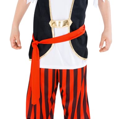 Kaptajn pirat børnekostume - 140 (9-10y)