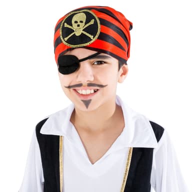 Kaptajn pirat børnekostume - 140 (9-10y)