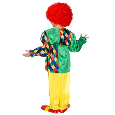 Sjov klovn børnekostume - 116 (5-6y)