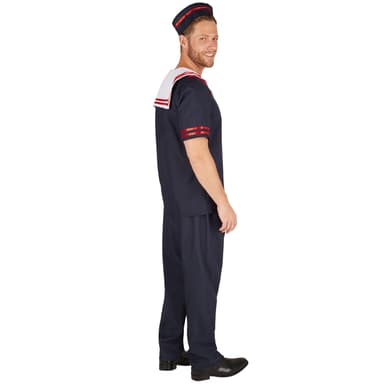 Matros kostume mand - S