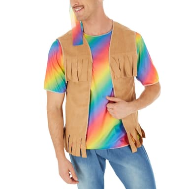 Hippie Peace kostume - S