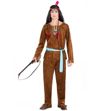 Indianeren Kraftige Bison kostume - XL