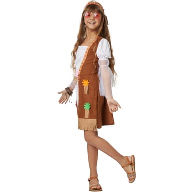 Groovy Hippie børnekostume - 116 (5-6y)
