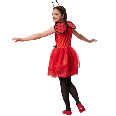 Mariehøne Mariella børnekostume - 116 (5-6y)