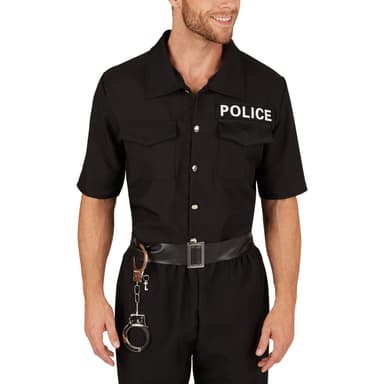 Politibetjent kostume mand - S