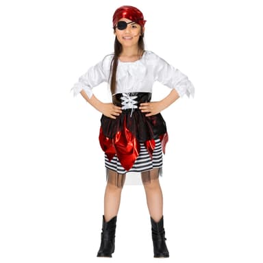 Piratpigen Lilly Blaumarie kostume - 140 (9-10y)
