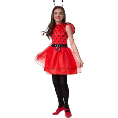 Mariehøne Mariella børnekostume - 116 (5-6y)