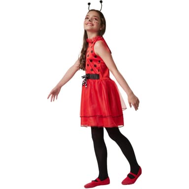 Mariehøne Mariella børnekostume - 116 (5-6y)