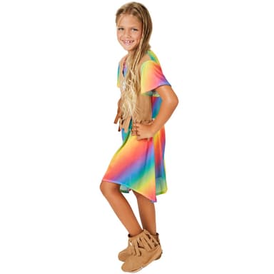 Blomsterbarn børnekostume - 104 (3-4y)