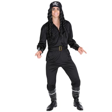 Piraten Stubbeskæg kostume - XL