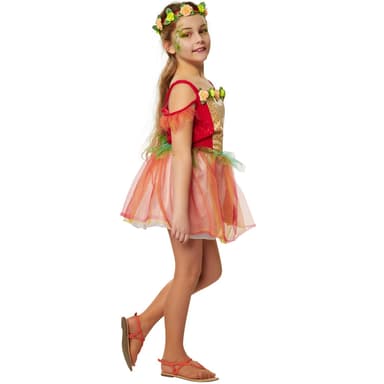 Blomsterbarn børnekostume - 140 (9-10y)