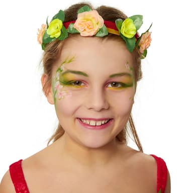 Blomsterbarn børnekostume - 140 (9-10y)