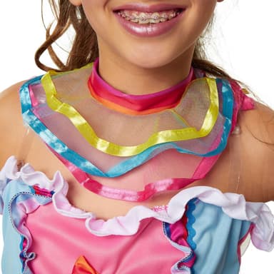 Neon Rainbow girl børnekostume - 140 (9-10y)