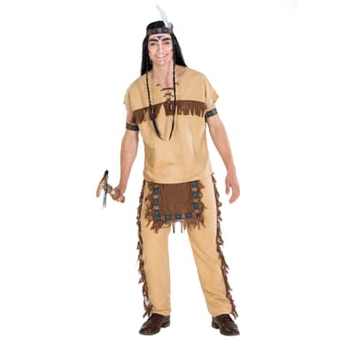 Indianeren Black Hawk kostume - XXL