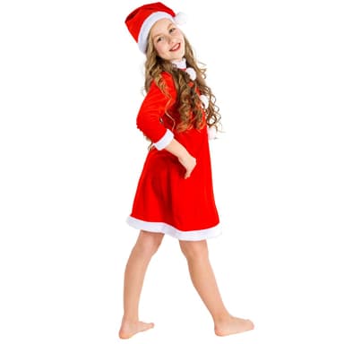 Nissepige børnekostume - 116 (5-7y)