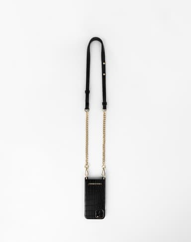 Necklace Case Galaxy S20 Ultra Jet Black Croco