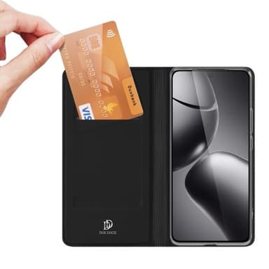 DUX DUCIS Skin Pro Series Taske med Kortspor Xiaomi 14T - Sort