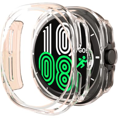 47 mm ultratyndt gennemsigtigt etui til Samsung Galaxy Watch 7 Sort