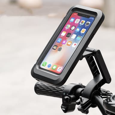 Vandtæt mobilholder til cykel / motorcykel / scooter drejelig